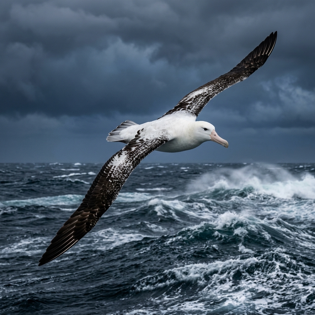 Wandering Albatross soaring over the Southern Ocean